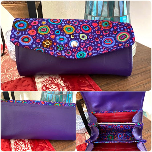 Ready to Ship Necessary Clutch Wallet NCW Organizer Credit Cards Zippered Purple Passion