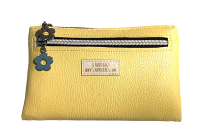 Ladies Wallet Organizer Yellow Vinyl Bee Joyful fabrics Winterberry Wallet