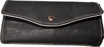 Black Cork Pin Interior Necessary Clutch Wallet Organizer
