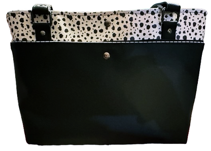 JeannieBag Medium Handbag Shoulder bag Tote Black White or Blue Floral