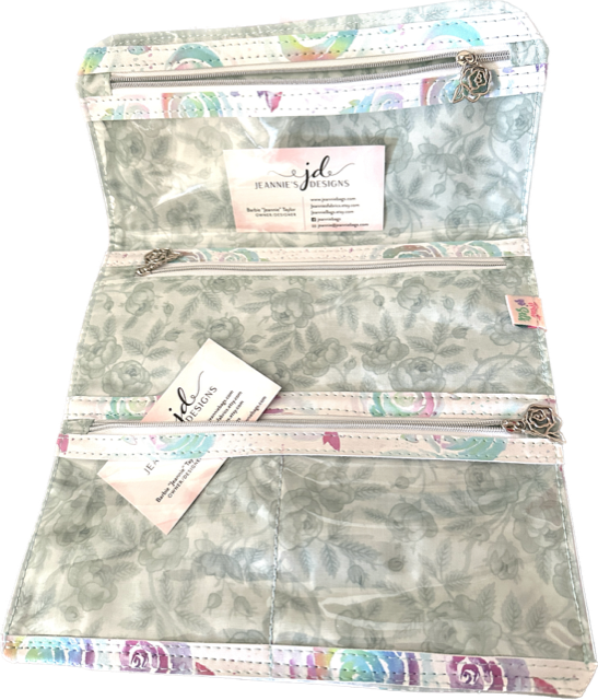 The Travel Jewelry Case Zippered pockets