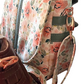 Mountain Saddle Bag Llama Pink with Brown Vinyl or Pink Flowers Purse Crossbody Bag