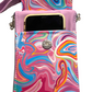 Zip 'N Go Crossbody Bag Psychedelic Vinyl Purple